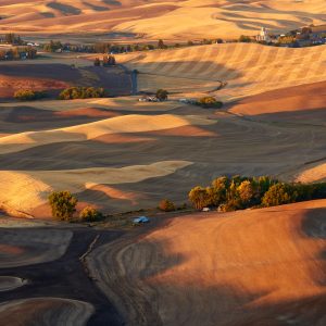 View,Of,The,Farmland,In,The,Palouse,Hills,Region,Near
